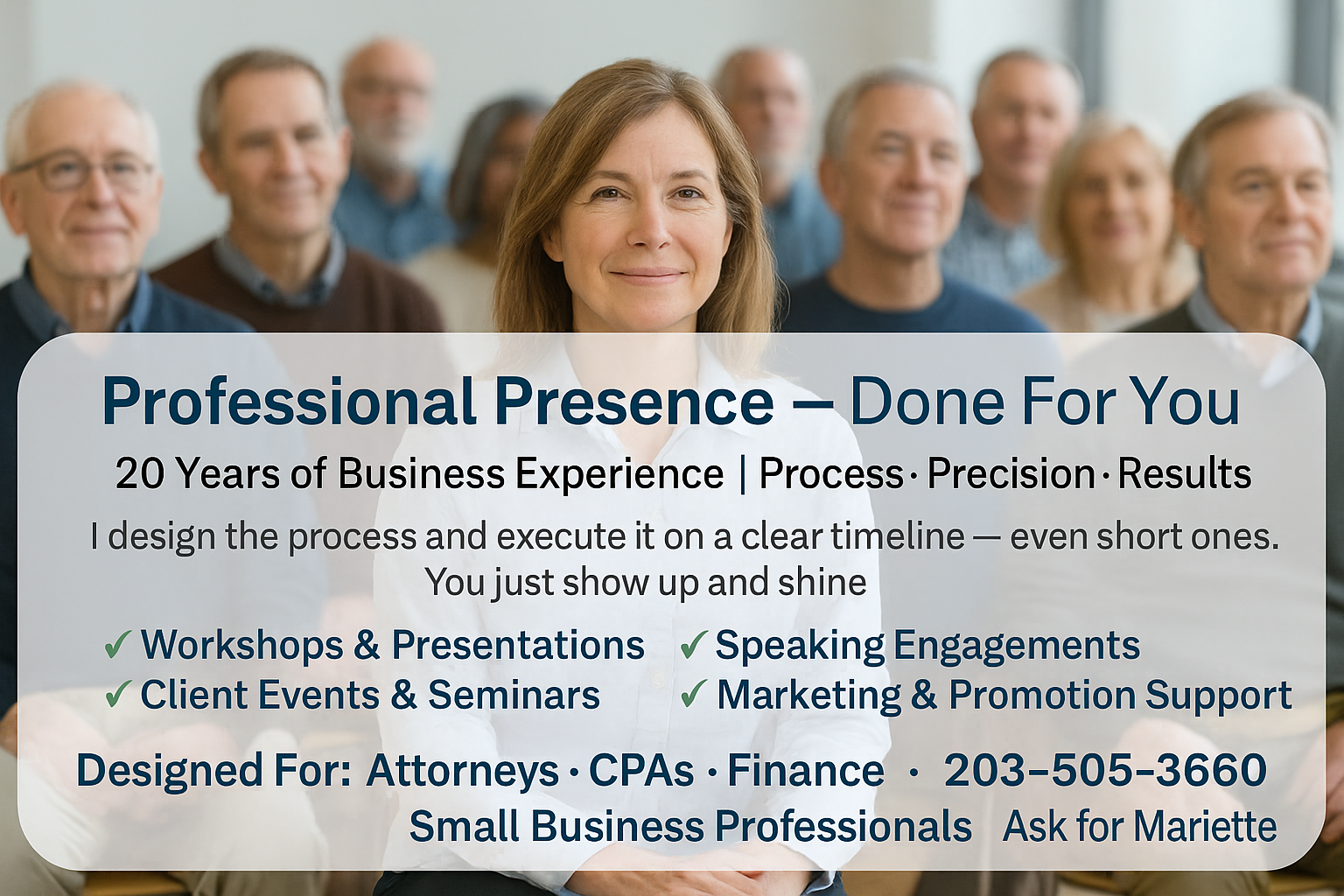Professional Presence done for you Ad